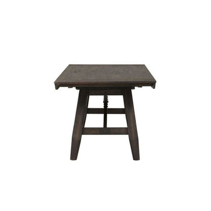 Double Bridge Optional 5 Piece Trestle Table Set in Dark Chestnut