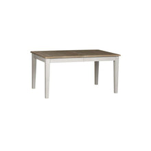 7 Piece Rectangular Table Set Soft White Wash w/ Wirebrushed Gray Top