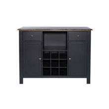 Carolina Crossing Server- Black in Black w/ Antique Honey Top