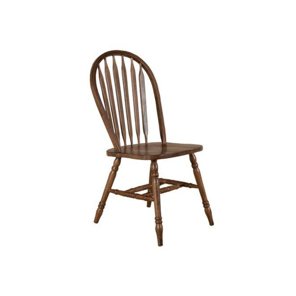 Carolina Crossing 5 Piece Pedestal Table Set in Antique Honey