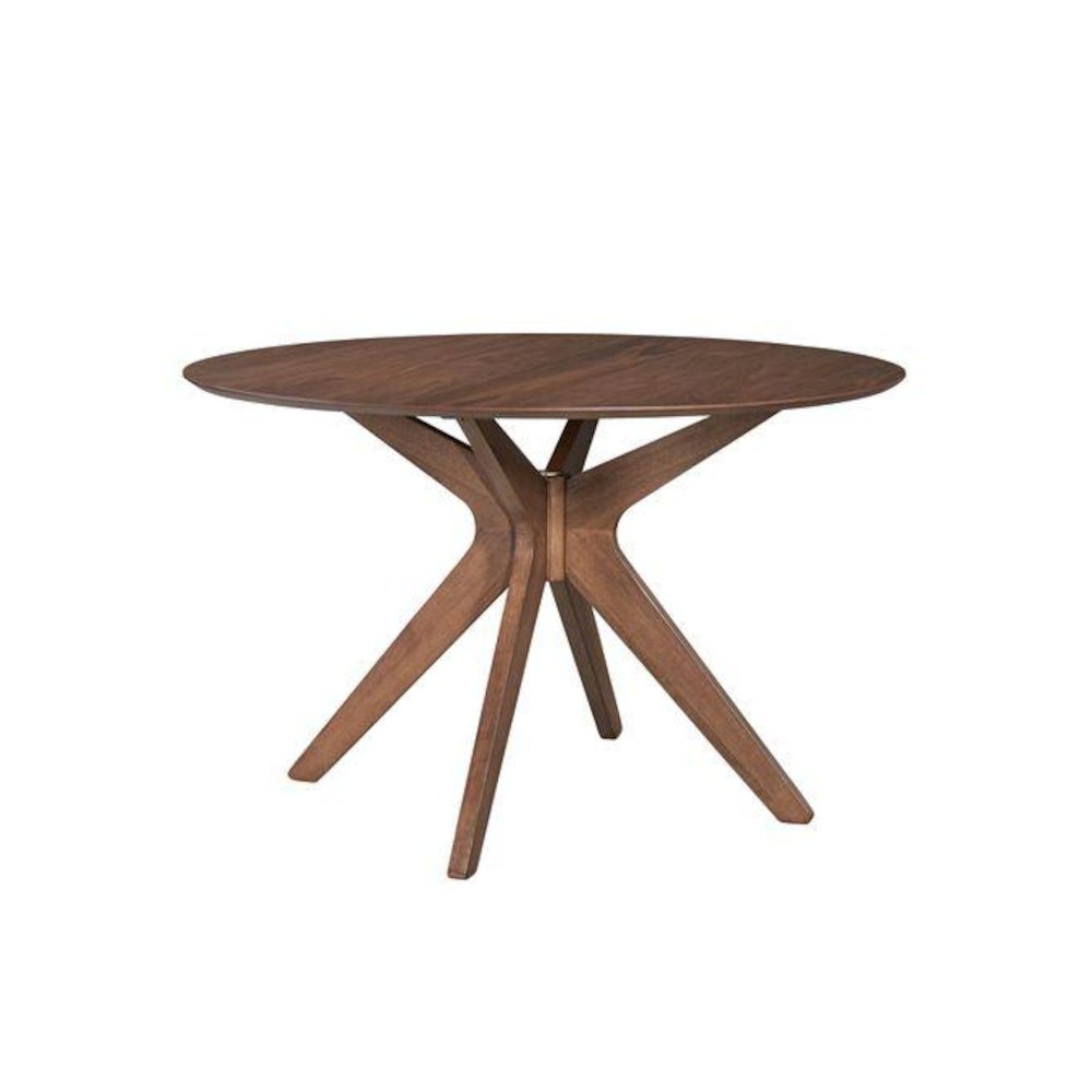 Space Savers 5 Piece Pedestal Table Set in Satin Walnut