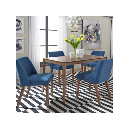 Space Savers 5 Piece Rectangular Table Set in Satin Walnut