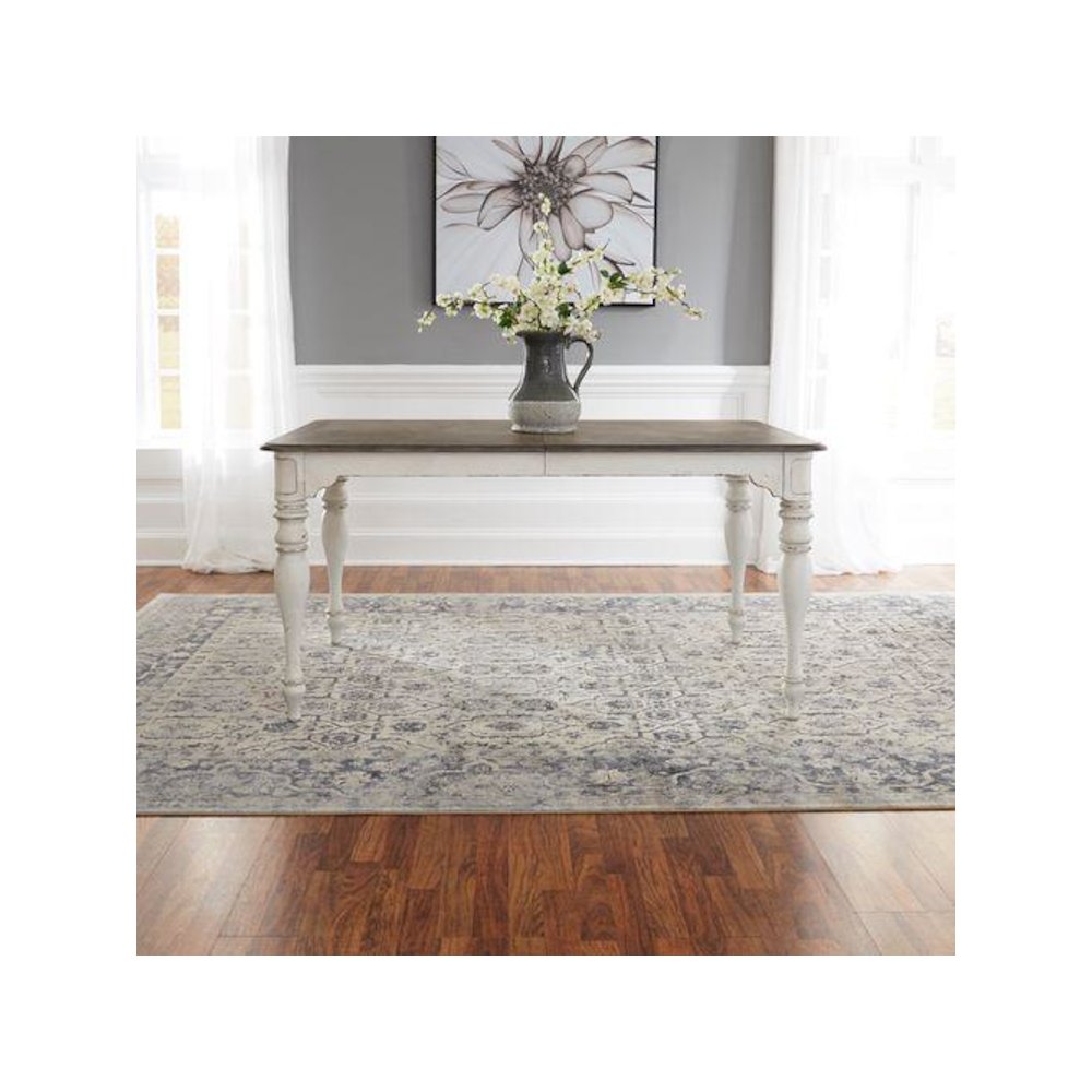 5 Piece Leg Table Dining Room Set with 4 Ladder Back Chairs