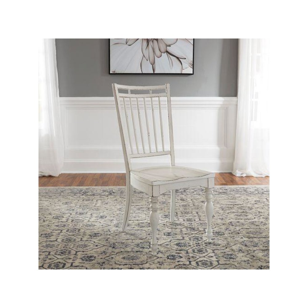 3 Piece Drop Leaf Table Table Dining Room Set with 2 Spindle Back Side Chairs