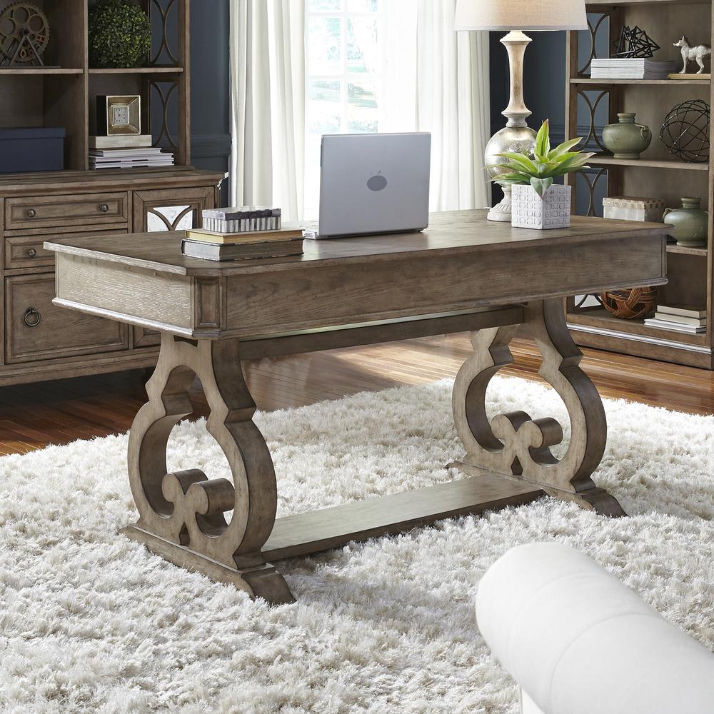 Simply Elegant Writing Desk in Heathered Taupe