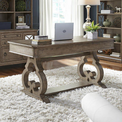 Simply Elegant Writing Desk in Heathered Taupe