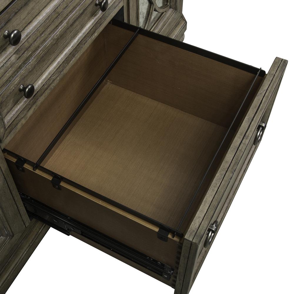 Simply Elegant Credenza in Heathered Taupe