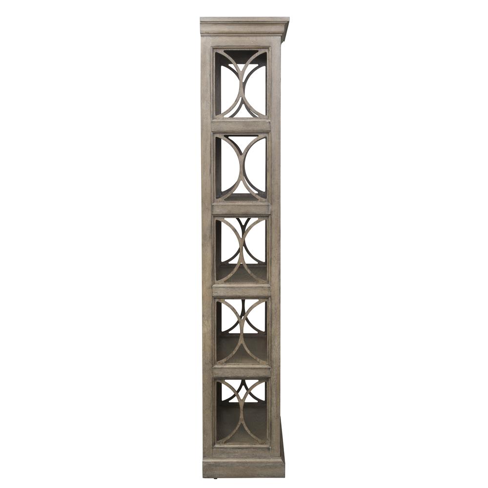 Simply Elegant Bookcase in Heathered Taupe