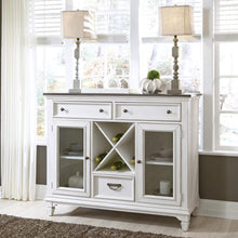 Allyson Park Allyson Park Buffet in Wirebrushed White w/ Charcoal Top