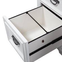 Allyson Park Desk in Wirebrushed White w/ Charcoal Top
