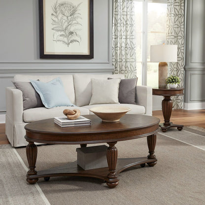 Allington Opt 3 Piece Set for Living Room - Cocktail Table, 2 Round End Tables