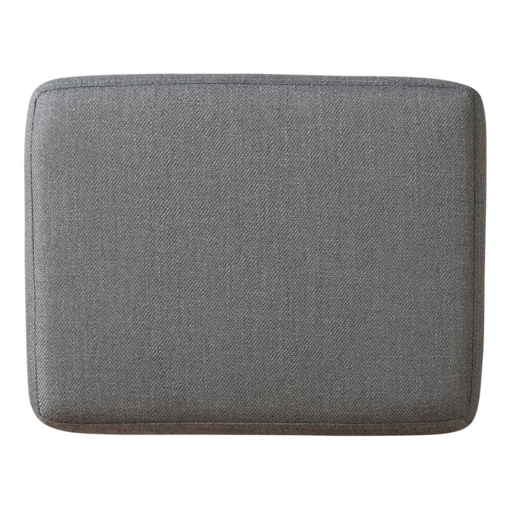 Hayden Way Upholstered Console Stool in Gray Wash