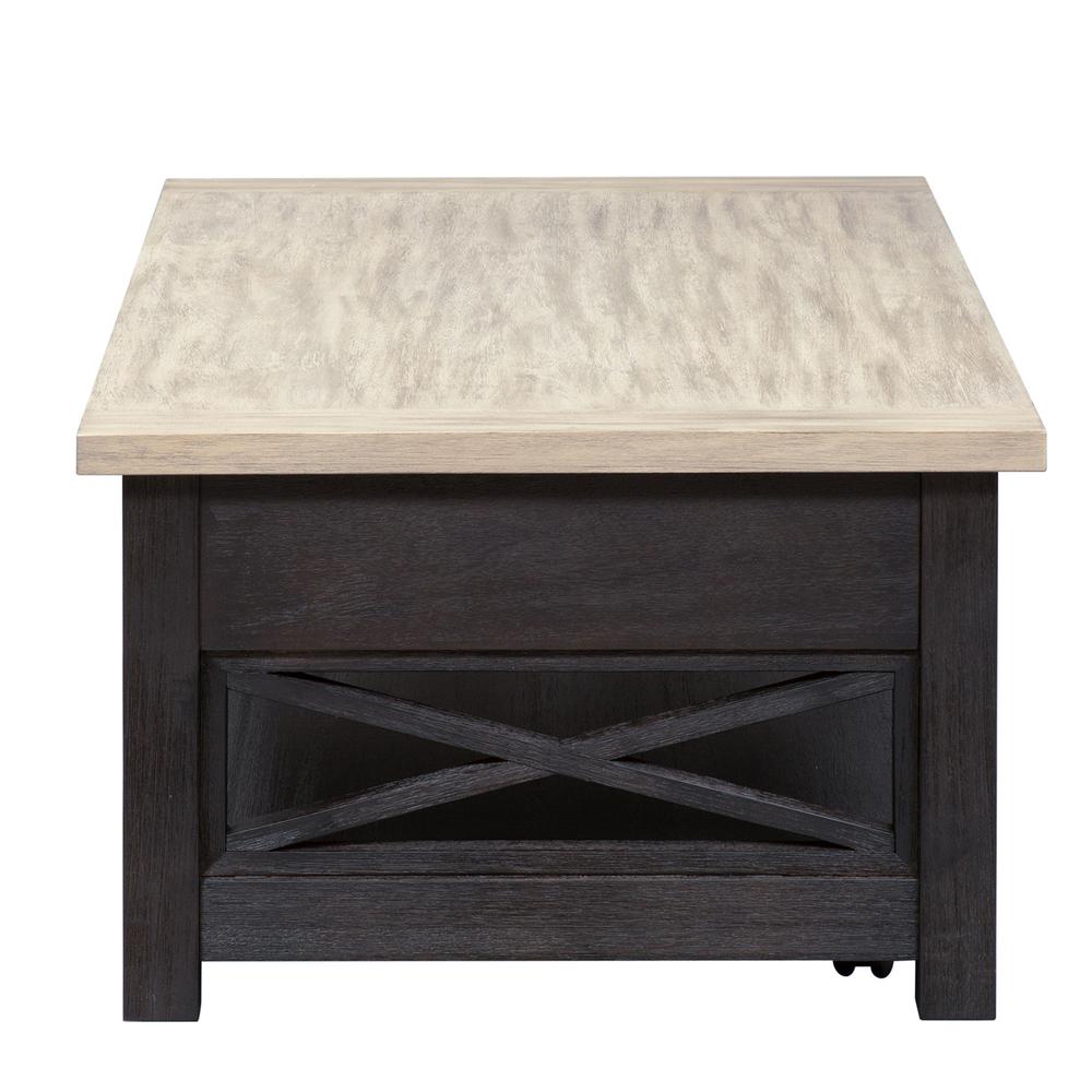 Heatherbrook Lift Top Cocktail Table in Charcoal
