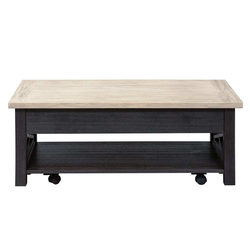 Heatherbrook Lift Top Cocktail Table in Charcoal