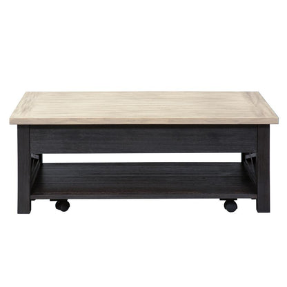 Heatherbrook Lift Top Cocktail Table in Charcoal