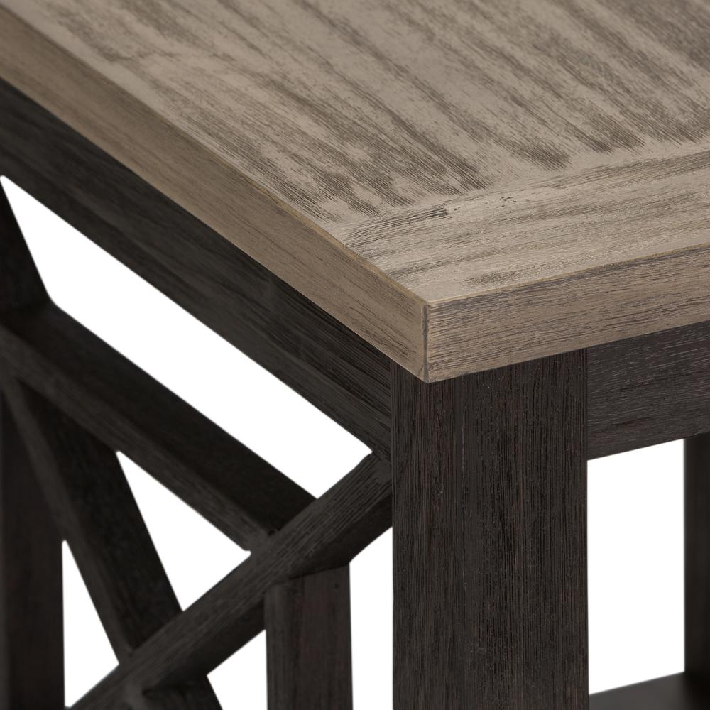 Heatherbrook Heatherbrook end table in Charcoal