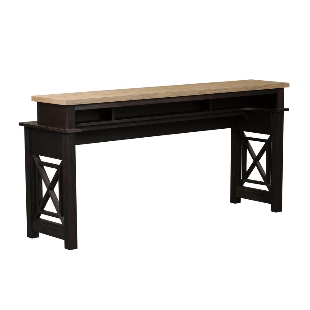 Heatherbrook Console Bar Table in Charcoal
