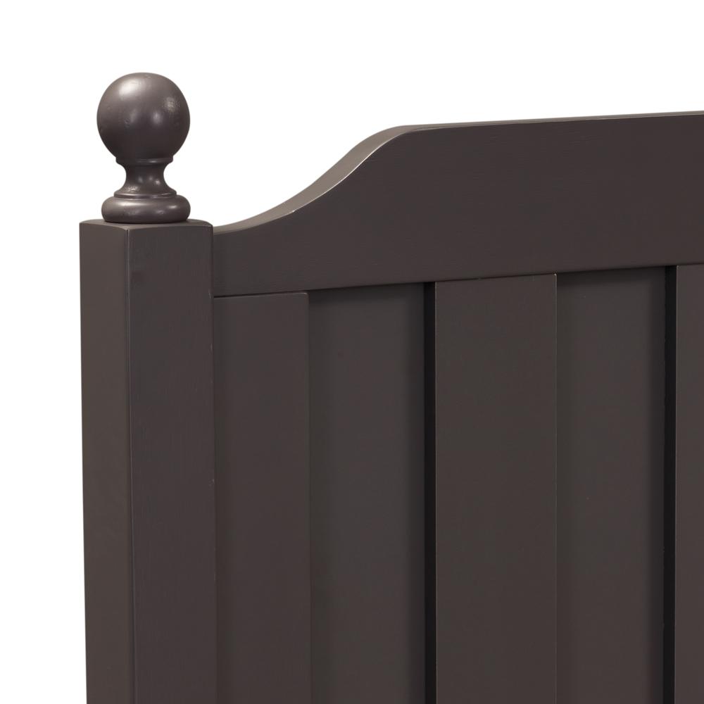 Cottage View Full Panel Bed in Dark Gray