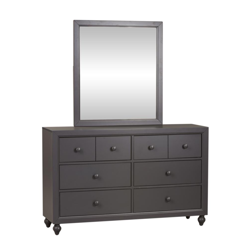 Cottage View Full Panel Bed in Dark Gray