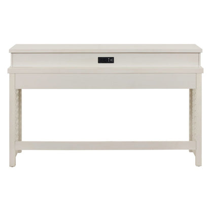 Berkley Alt 3 Piece Console Set - Bar Table, 2 Stools, Linen & Khaki