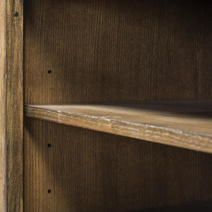 Stone Brook Computer Credenza in Rustic Saddle