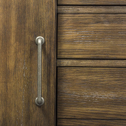 Stone Brook Computer Credenza in Rustic Saddle