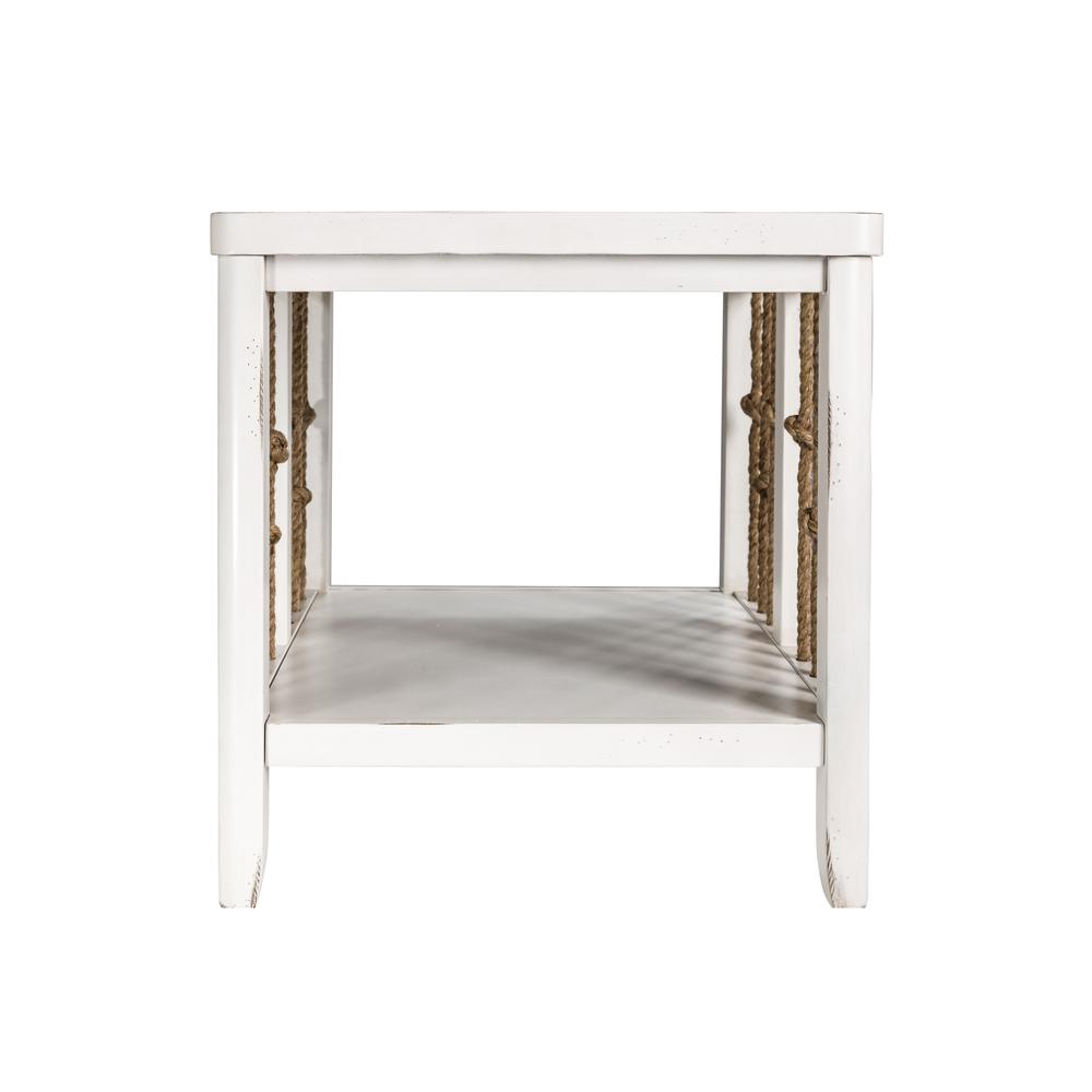 Dockside End Table in White