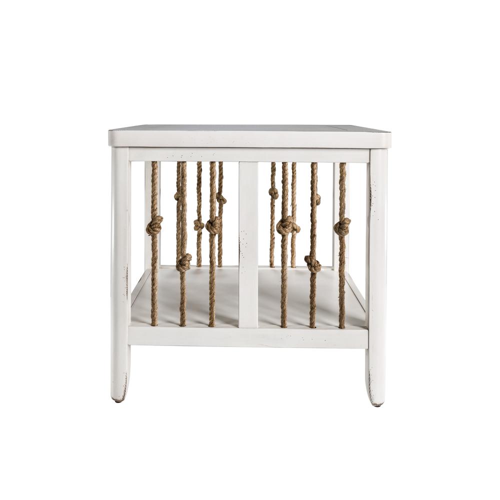Dockside End Table in White