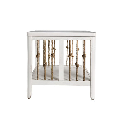 Dockside End Table in White