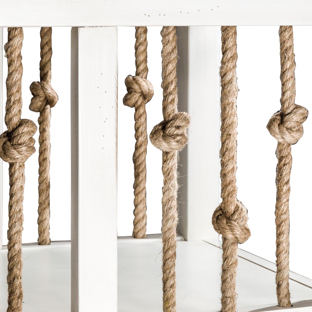 Dockside End Table in White