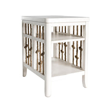 Dockside Chair Side Table in White