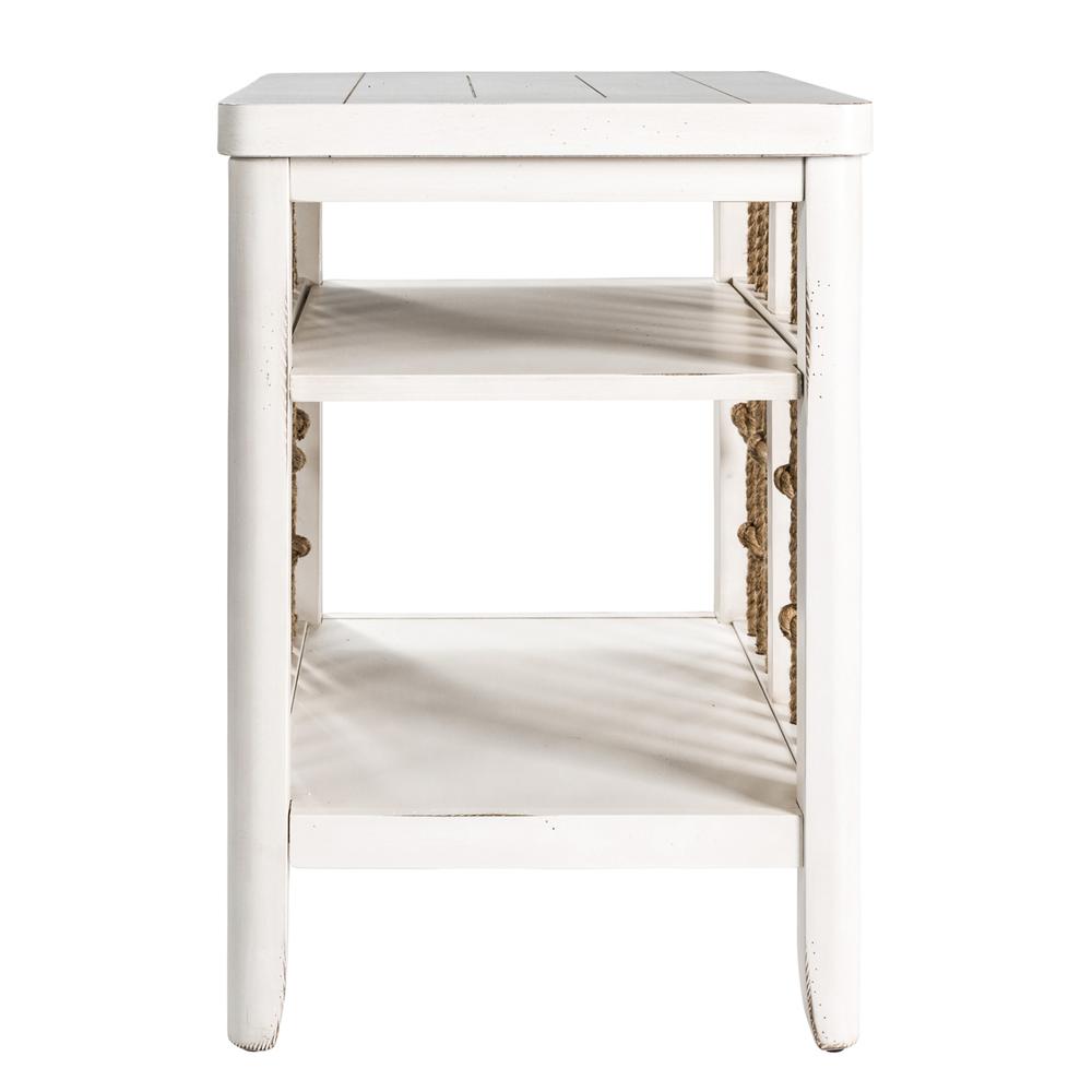 Dockside Chair Side Table in White