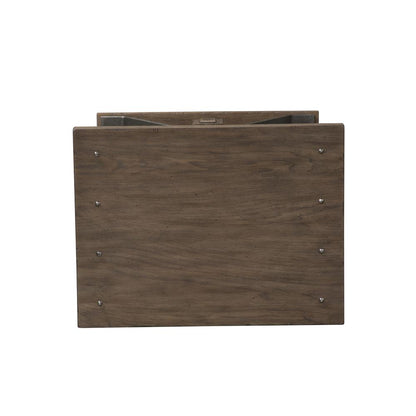 Sonoma Road Chair Side Table in Weathered Beaten Bark