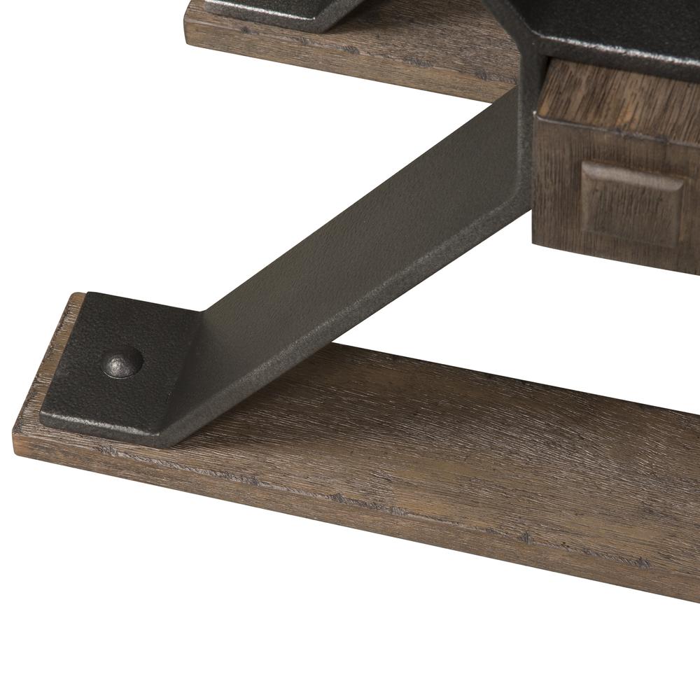 Sonoma Road Chair Side Table in Weathered Beaten Bark