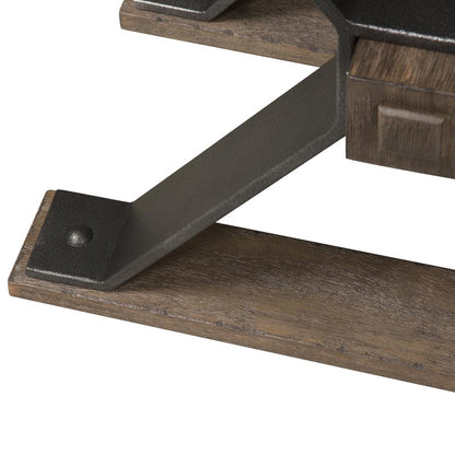 Sonoma Road Chair Side Table in Weathered Beaten Bark
