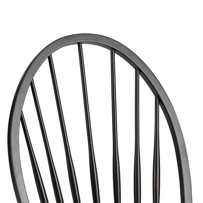 Hearthstone Ridge Windsor Back Side Chair - Black-Set of 2 in Tobacco