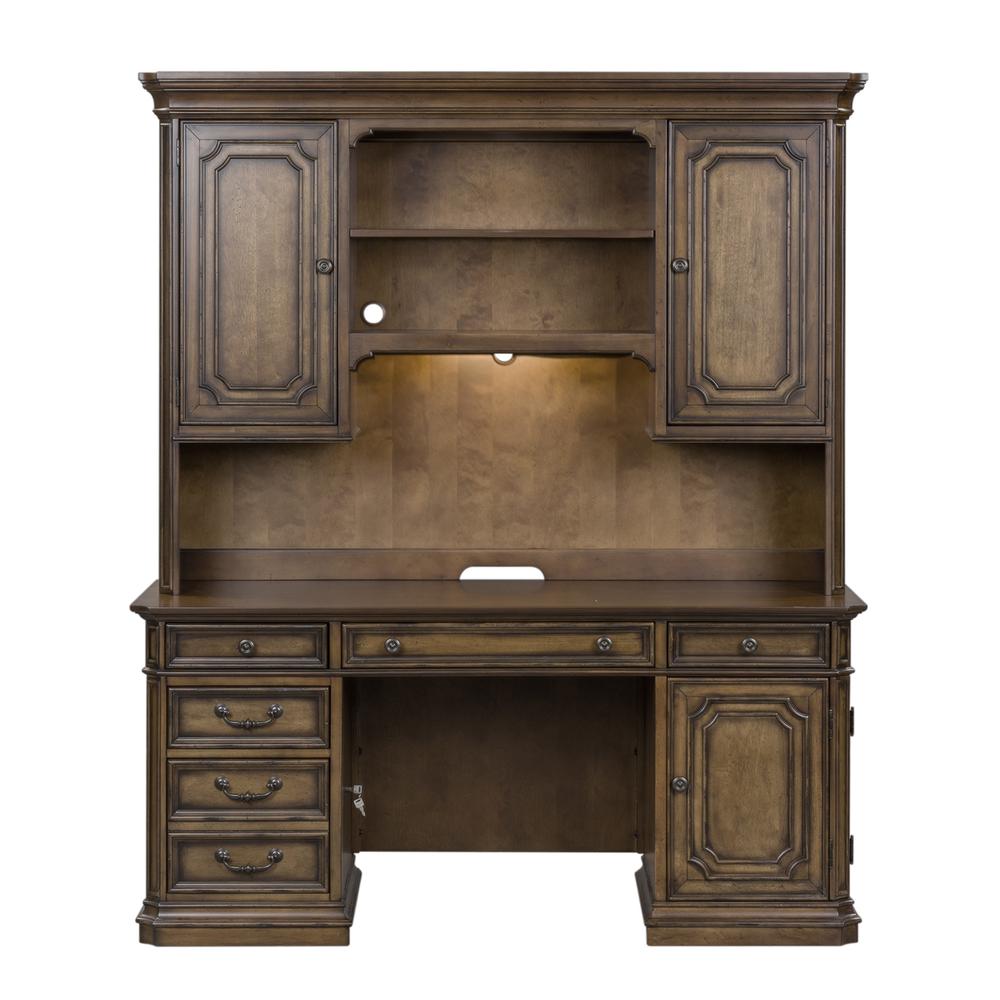 Amelia Jr Executive Credenza Set in Antique Toffee