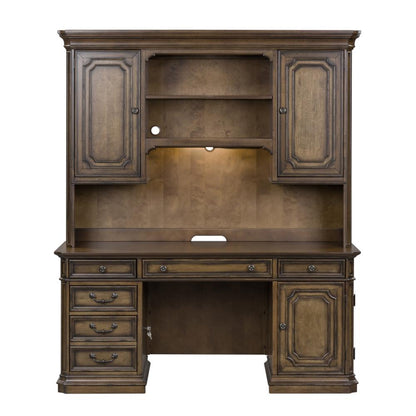 Amelia Jr Executive Credenza Set in Antique Toffee