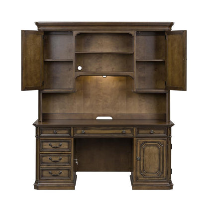 Amelia Jr Executive Credenza Set in Antique Toffee