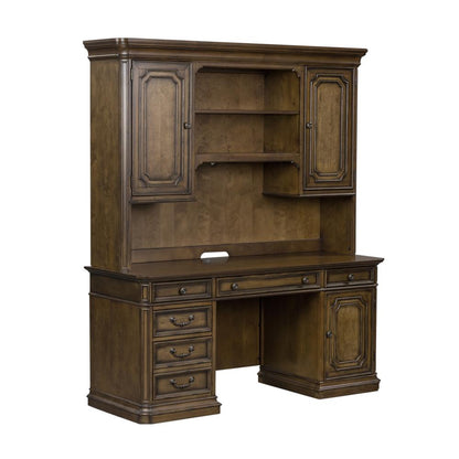 Amelia Jr Executive Credenza Set in Antique Toffee
