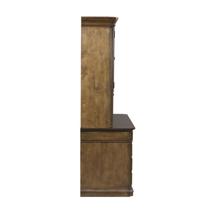 Amelia Jr Executive Credenza Set in Antique Toffee