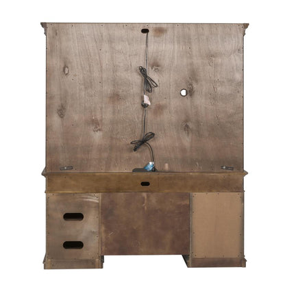 Amelia Jr Executive Credenza Set in Antique Toffee