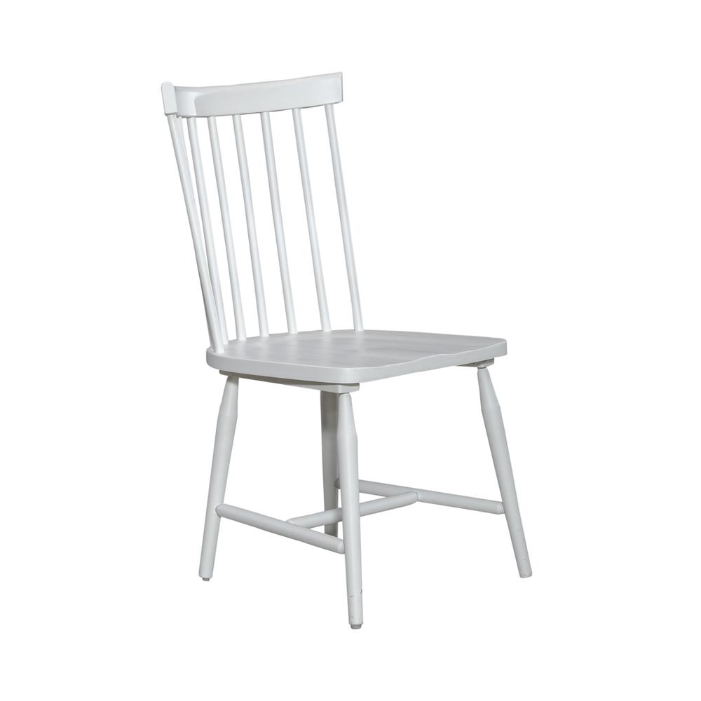 Spindle Back Side Chair (RTA) - Set of 2 Contemporary White