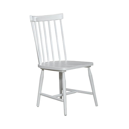Spindle Back Side Chair (RTA) - Set of 2 Contemporary White