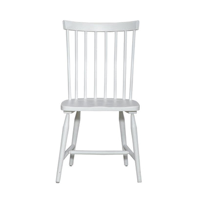 Spindle Back Side Chair (RTA) - Set of 2 Contemporary White