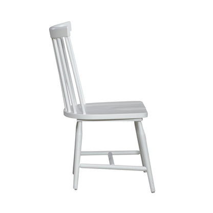 Spindle Back Side Chair (RTA) - Set of 2 Contemporary White
