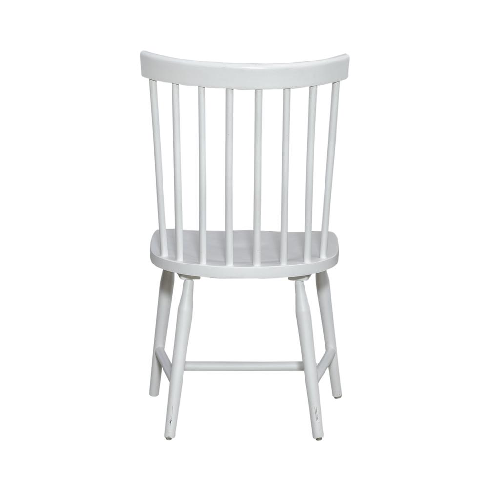 Spindle Back Side Chair (RTA) - Set of 2 Contemporary White