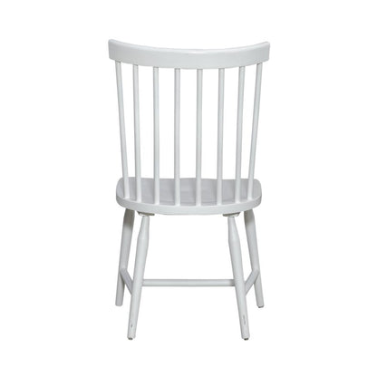 Spindle Back Side Chair (RTA) - Set of 2 Contemporary White