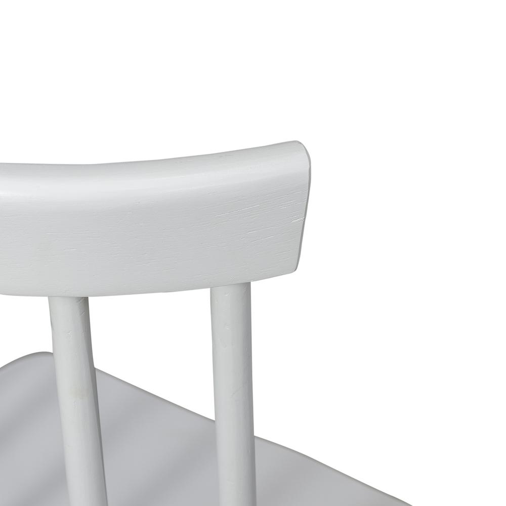 Spindle Back Side Chair (RTA) - Set of 2 Contemporary White