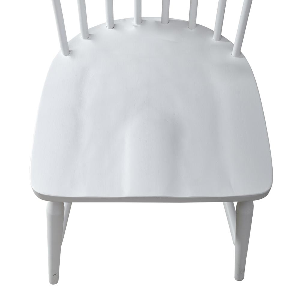 Spindle Back Side Chair (RTA) - Set of 2 Contemporary White